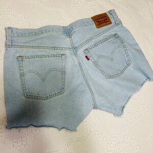 Levi's Sky Blue Jean Shorts for Women